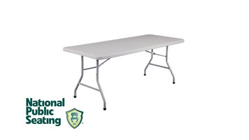 National Public Seating Plastic Folding Table