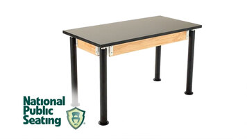 National Public Seating SLT-AH Adjustable Science Tables