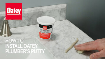 How to Install Oatey Plumber's Putty
