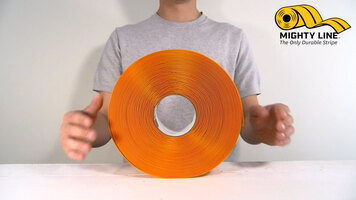 Mighty Line Orange Safety Floor Tape Peel Tutorial