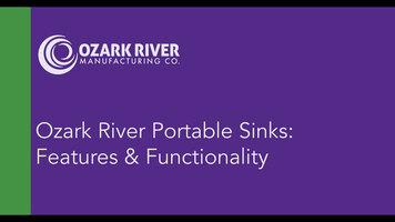 Ozark River Portable Sinks - Features & Functionality