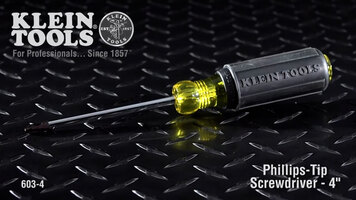 Klein Tools #2 Phillips-Tip 4" Screwdriver Overview