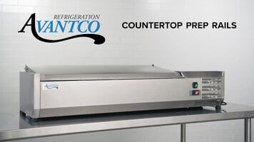 Avantco Refrigerated Countertop Prep Rails