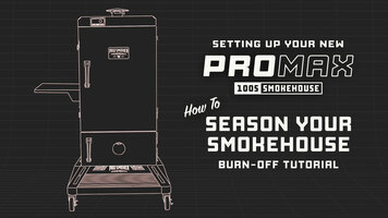 How to Season your ProMax 100S Smokehouse