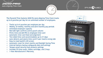 Pyramid 2650 Auto-Aligning Time Clock