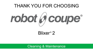 Robot-Coupe Blixer 2 Food Processor Cleaning & Maintenance