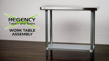 Regency Stainless Steel Work Table Assembly