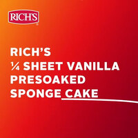 Rich's Vanilla Presoaked Sponge Cake Handling