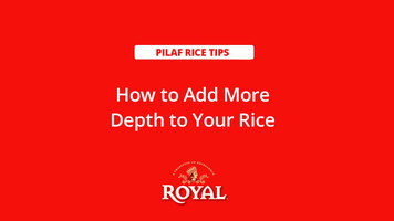 Pilaf Rice: How to Add Depth