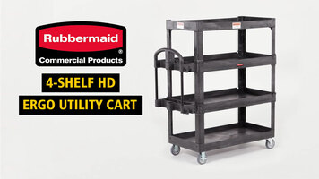 Rubbermaid 4-Shelf HD Ergo Utility Cart Assembly Instructions