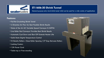 Sealer Sales ST-1606-20 Shrink Tunnel