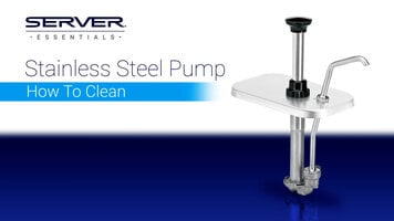 Server Stainless Steel Pump - How to Clean