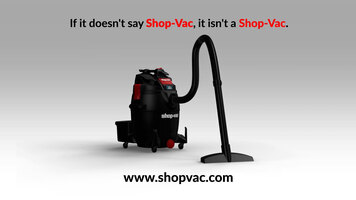 Shop-Vac Usage and Maintenance