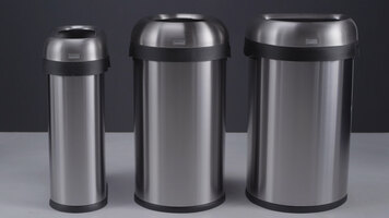Simplehuman Semi Round Open Trash Cans