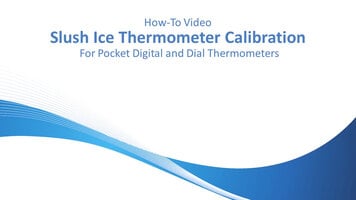 Comark: Slush Ice Thermometer Calibration