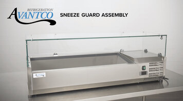 Avantco Prep Rail: Sneeze Guard Assembly 