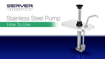 Server Essentials Stainless Steel Pump - How To Use