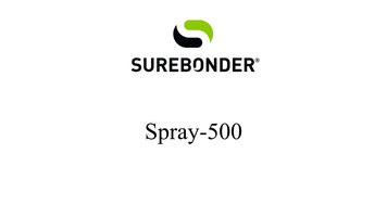 Surebonder 500 Watts Heavy-Duty High Temperature Motor Driven Industrial Spray Glue Gun Spray-500