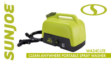 SunJoe WA24C-LTE 24V iON+ Cordless Portable Spray Washer Overview
