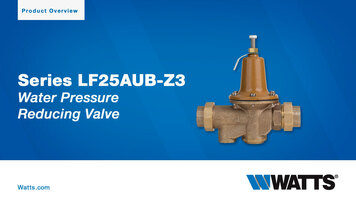 Watts Series LF25AUB-Z3 Water Pressure Reducing Valve Overview