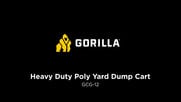 Gorilla Carts Extra Duty Poly Yard Dump Cart Assembly