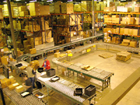 Inside WEBstaurant Store Warehouse