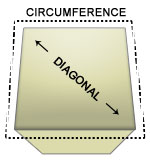 Square Container Dimentions