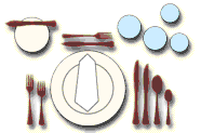 European Dinner Table Setting