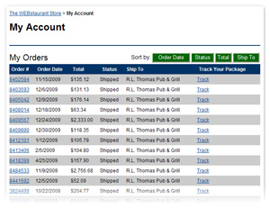 track orders
