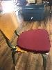 Lancaster Table and Seating wine red Chiavari chair cushion with ties