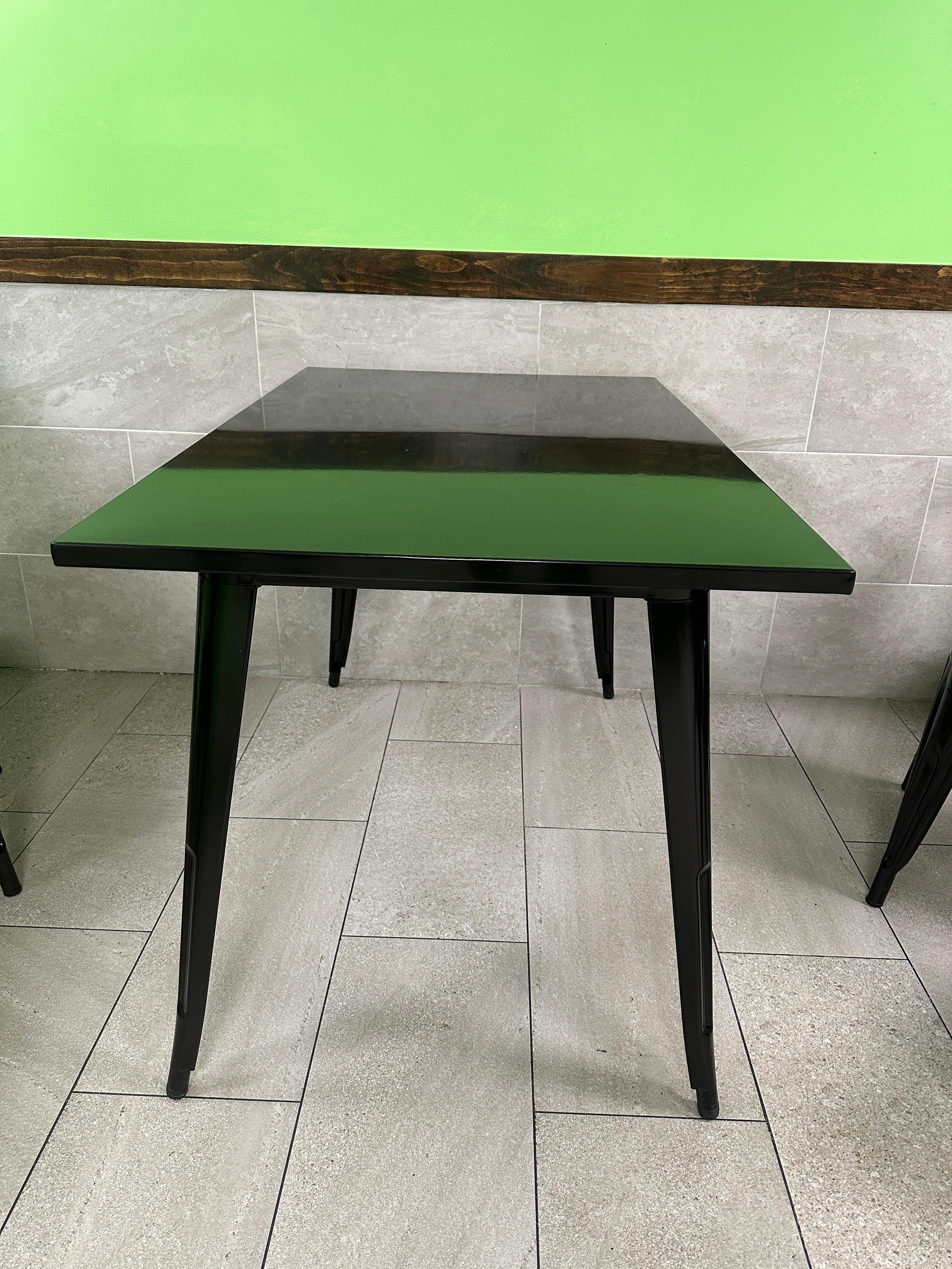 the dining table is pretty wide, its 48x30, great for 4 people to eat, also fit for 6 people you just need to add 2 more chair on left and right side. very easy installation, you just need to screw that four sides. great color and finishing, doest have stains when you sit and wipe with cloth.