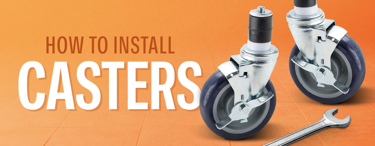 How to Install Casters on a Work Table 