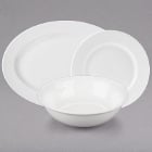 10 Strawberry Street Bistro Bright White Porcelain Dinnerware