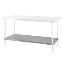 Adjustable Work Table Undershelves