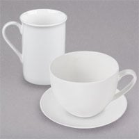 Bone China Cups, Mugs, and Saucers