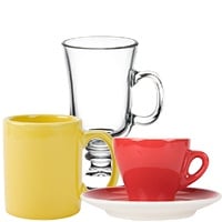 Coffee Mugs, Tea Cups, Cappuccino Cups, and Saucers