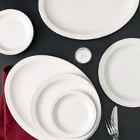 Choice Narrow Rim Ivory (American White) Stoneware Dinnerware