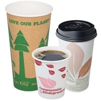 Eco-Friendly, Biodegradable Paper Hot Cups and Lids