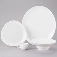 Homer Laughlin by Steelite International Alexa Ameriwhite Bright White China Dinnerware