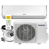 MRCOOL DIY 4th Gen Energy Star Series Ductless Mini-Split Inverter Wall  Mount Air Handler DIY-09-HP-WMAH-230C25 - 208/230V, 9,000 BTU