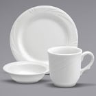 Buffalo Arcadia Bright White Porcelain Dinnerware