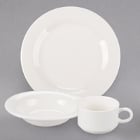 Syracuse China Cafe Royal Royal Rideau White Porcelain Dinnerware