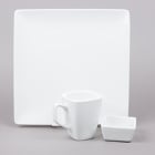 World Tableware Slate Bright White Porcelain Dinnerware