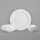 World Tableware Basics Orbis Bright White Porcelain Dinnerware