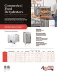 Avantco 32 Tray Stainless Steel Food Dehydrator with Glass Doors - 220V,  3000W