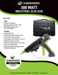 PRO9700A Heavy Duty Hot Melt Glue Gun 300 Watt, Adjustable Temp – Surebonder