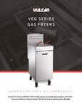 Vulcan 1VEG50M 40-50 lb. Natural Gas Fryer, Floor Model 85,000 BTU