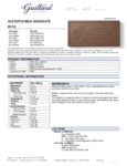 BAR CHOCOLATE MILK OLD DUTCH 5/10# GUITTARD