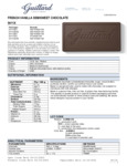 BAR CHOCOLATE DARK FRENCH VANILLA 5/10# GUITTARD