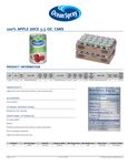 Ocean Spray 5.5 oz. Apple Juice Nutrition